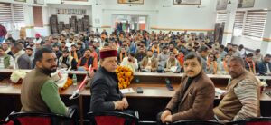 भारतीय जनता पार्टी युवा मोर्चा सम्मेलन को संबोधित करते हुए भाजपा प्रदेश अध्यक्ष डॉ. राजीव बिंदल