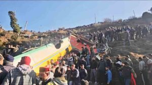 घटनास्थल पर मची अफरा तफरी का दुखद मंजर