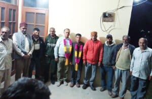नवनियुक्त ग्राम पंचायत शीना के पदाधिकारी व अन्य